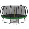 15FT Trampoline with Basketball Hoop - Recreational Trampolines with Ladder ,Shoe Bag and Galvanized Anti-Rust Coating