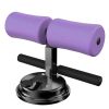 Sit Up Bar Floor, Portable Sit Up Exercise Equipment with Strong Suction Cups and Adjustable Foot Holder