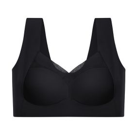 Posture Correcting Bra for Seniors, Anti Sagging Bras (Color: BLACK, size: 5XL)