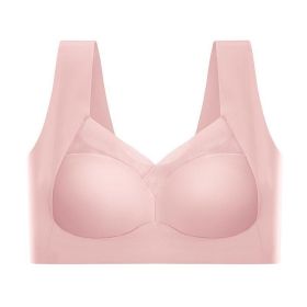 Posture Correcting Bra for Seniors, Anti Sagging Bras (Color: Pink, size: 4XL)