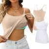 Womens Camisole Sleeveless Cami Vest Top Yoga Tank Tops