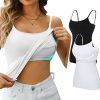 Womens Camisole Sleeveless Cami Vest Top Yoga Tank Tops