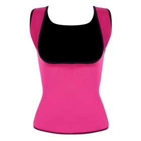 Women Hot Body Shaper Sauna Sweat Vest for Workout Exercise (Color: Pink, size: 5XL)