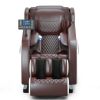 Massage chair, full body zero gravity recliner, with hip heating, foot massage and air massage system, suitable for mom/dad (pure black).