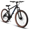 A24301 Ecarpat Mountain Bike 24 Inch Wheels, 21-Speed Mens Womens Trail Commuter City Mountain Bike