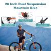 26 inch Mountain Bike 21-Speed Dual Suspension Aluminum Alloy Frame For Men and Women's Bike