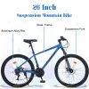 Mountain Bike for Men and Women 26 inch 8-Speedl Suspension Fork KENDA Tires